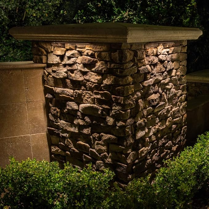 VOLT Cast Brass 12V Undercover Hardscape Light (Bronze) for Low Voltage Outdoor Step, Deck, Masonry & Wall Lighting