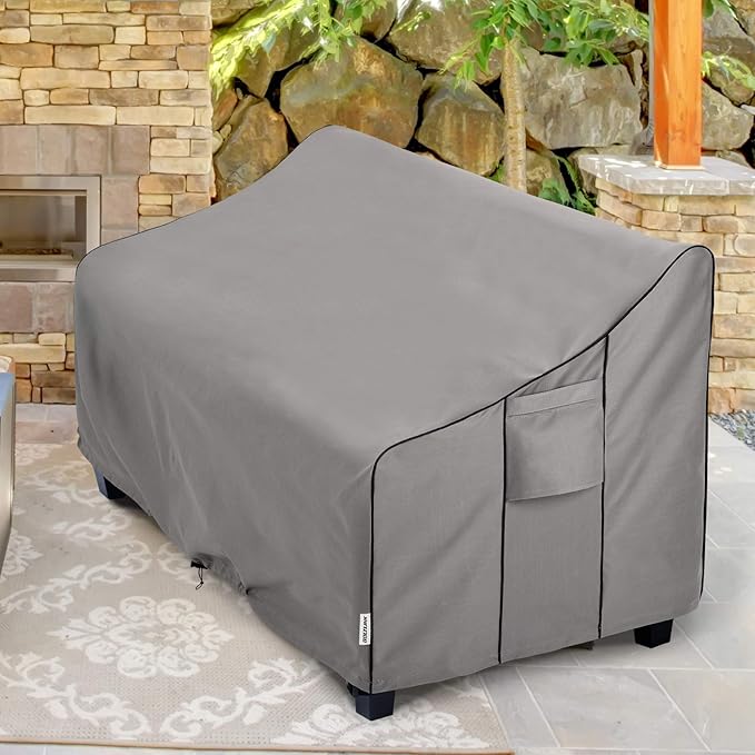 Outdoor Patio Furniture Covers Waterproof ,Durable 3-Seater Sofa Cover Fits up to 88W x 40D x 33H inches