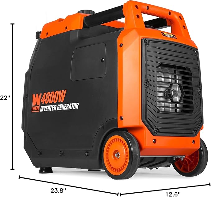 WEN Quiet and Lightweight 4800-Watt RV-Ready Portable Inverter Generator with Fuel Shut Off (56477i)