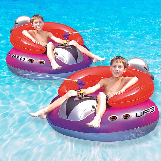 Swimline UFO Squirter Swimming Pool Floating Game, 2-Pack