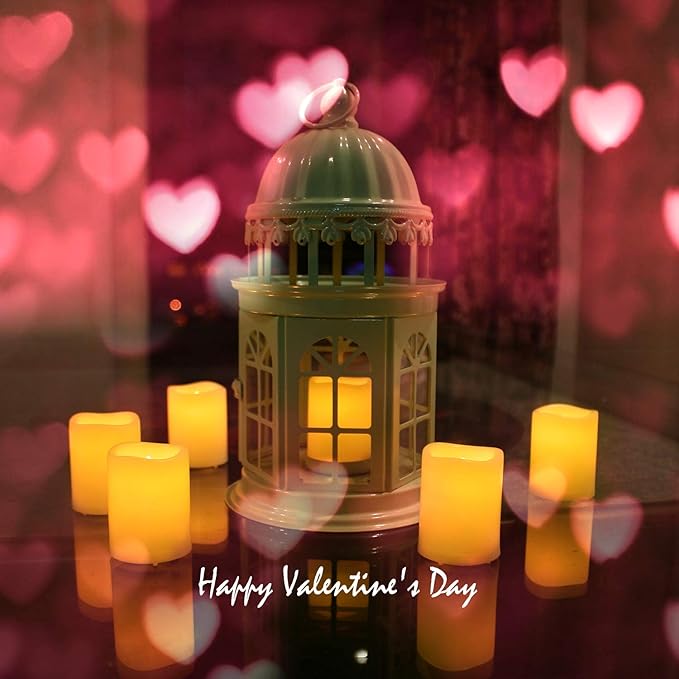 CANDLE CHOICE Battery Operated Flameless Votive Candles with Auto Timer Realistic Flickering Fake Tall Electric LED Tea Lights Set Wedding Halloween Christmas Decorations Batteries Included 12 PCS