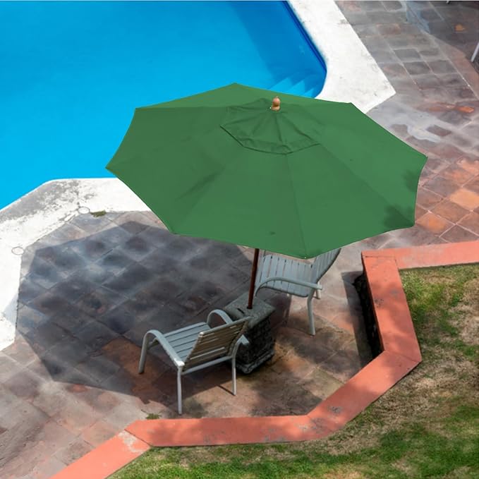 Patio Umbrella 9 ft Replacement Canopy for 8 Rib,Patio Umbrella Replacement Canopy Market Umbrella Top Fit Outdoor Umbrella Canopy(Only the top cover)