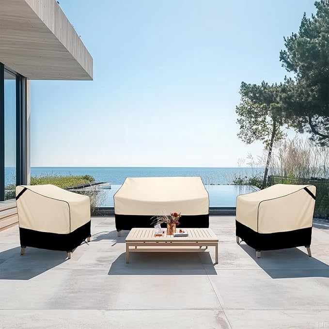 FORSPARK Waterproof Patio Furniture Covers Heavy Duty, Outdoor Chair Cover 2 Packs Fits up to 38 W x 31 D x 29 H Inches