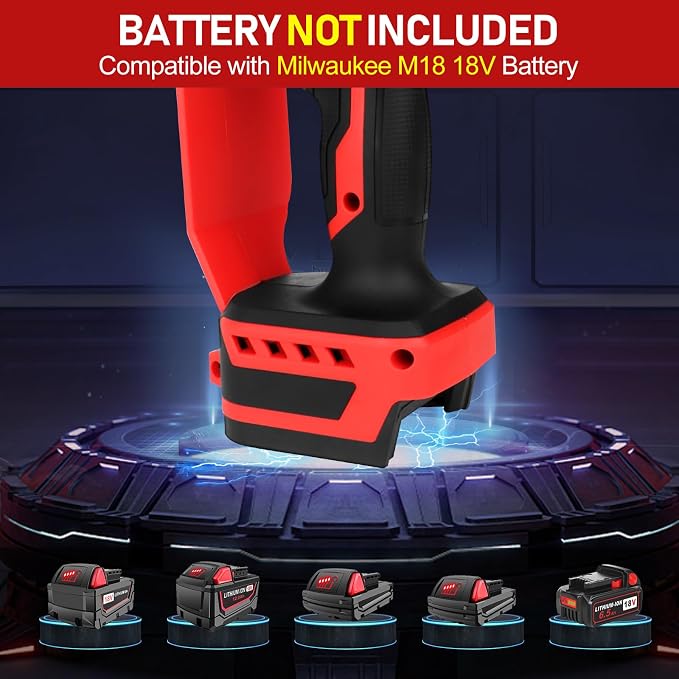 Mini Chainsaw Cordless Compatible for Milwaukee M18 18V Battery (Without Battery) 12 Inch Handheld Brushless Electric Chainsaw with Auto Oiler & Security Lock, for Wood, Trees Cutting (Tool Only)