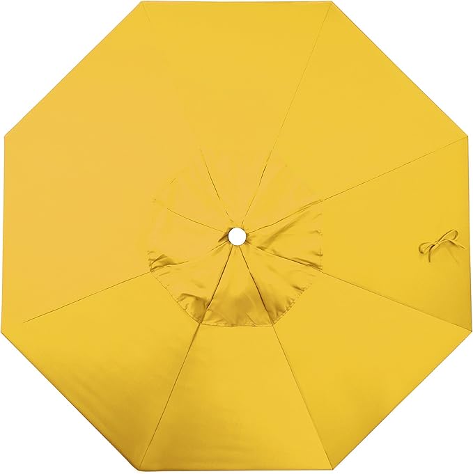 California Umbrella Replacement Canopy Cover in Pacifica Yellow Umbrella, 7.5' Round