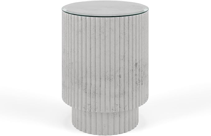 The Better Bevel 36 inch Round Glass Table Top - Clear Tempered Glass Surface Protector - Safe Beveled Edge - Coffee, Dining and End Table