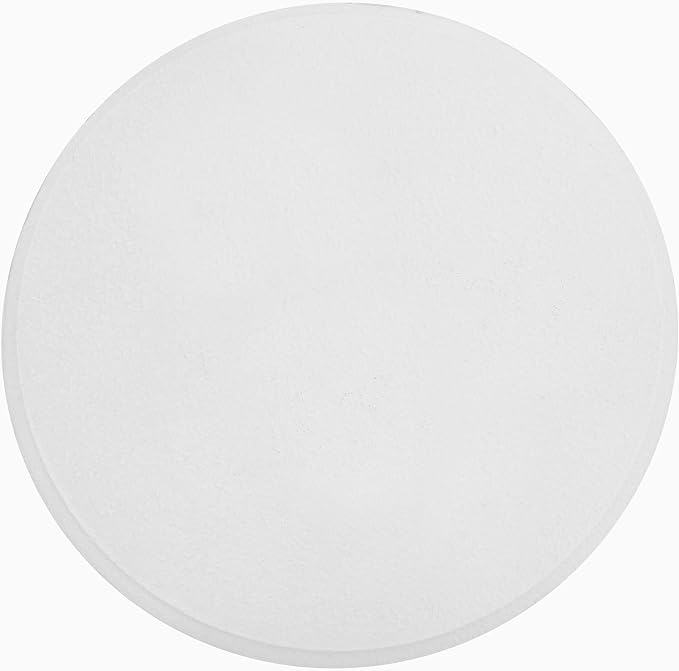 JONATHAN Y Evans Modern Ribbed Drum Outdoor Accent Table, 18" H Weather-Resistant Footed Garden Stool for Patio, Porch, and Living Room, Frosted White TBL1107B