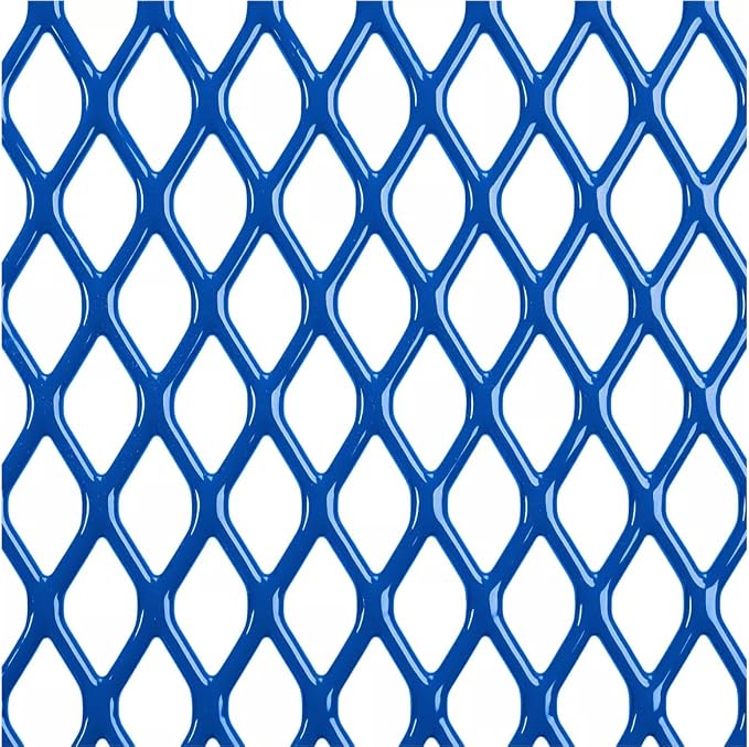 Heavy Duty ADA Outdoor Picnic Table, Expanded Metal, Wheelchair Accessible (Blue, 46 Round)
