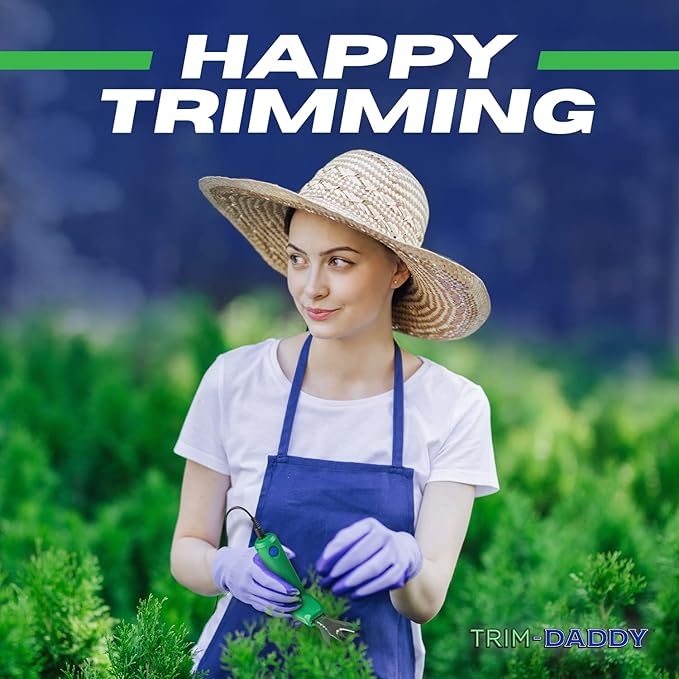 Trim Daddy 5th Generation | Wet or Dry Hydroponic Plants |Electric Trimmer Packaged with 3 Different Functions | High Carbon Blades Light Weight 1/2 lb, 1 Year Warranty