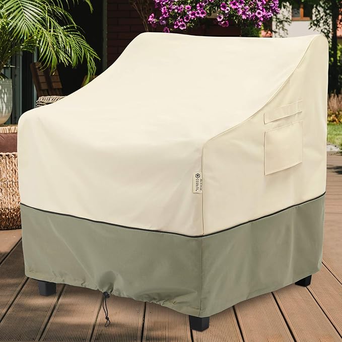 COSFLY Outdoor Furniture Patio Chair Covers Waterproof, Lounge Deep Seat Cover, Lawn Furnitures Covers Fits up to 31.5W x 33.5D x 36H inches(2 Pack)