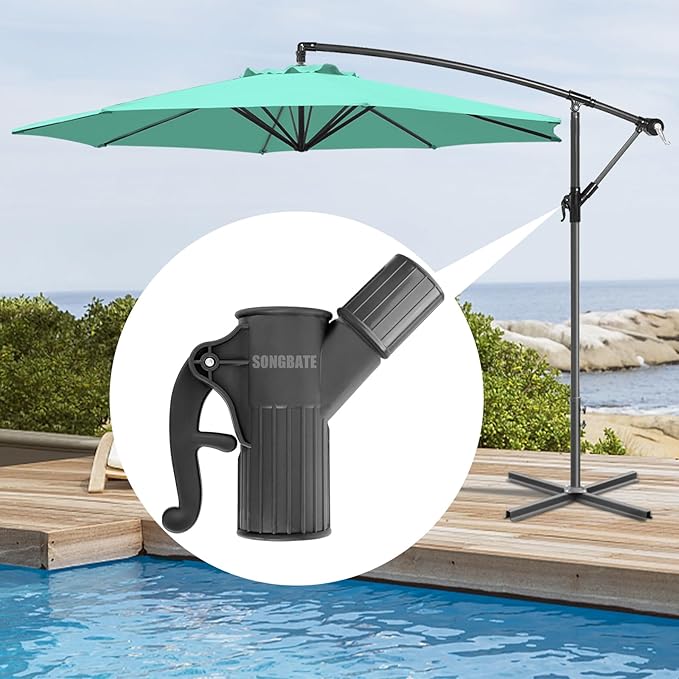 Patio Umbrella Replacement Parts, Outdoor Umbrella Accessories for Offset Hanging Market Patio Umbrella, Lifting Fixed Handle
