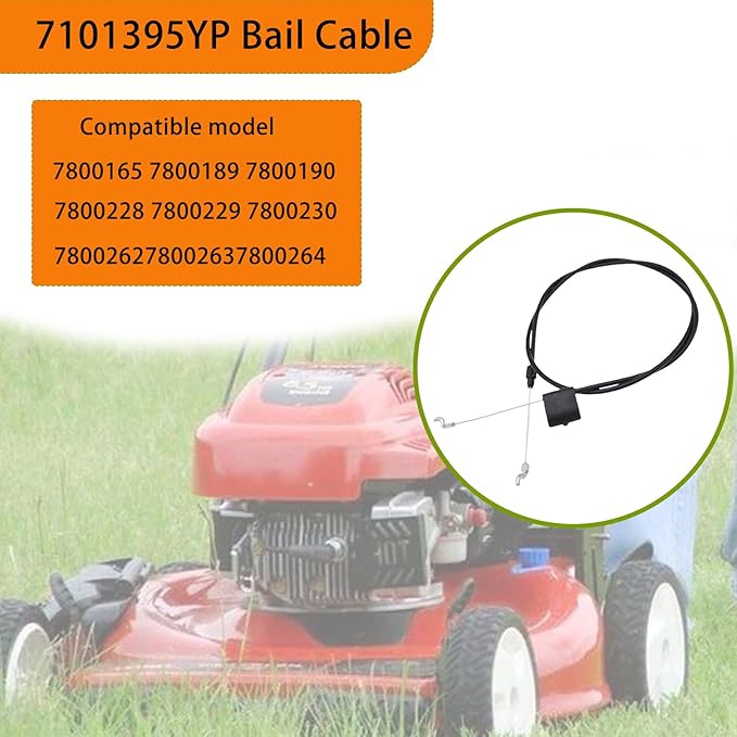 7101395YP Mower Control Cable, for Briggs & Stratton 7101395YP,7800165, 7800189, 7800190, 7800228, 7800229
