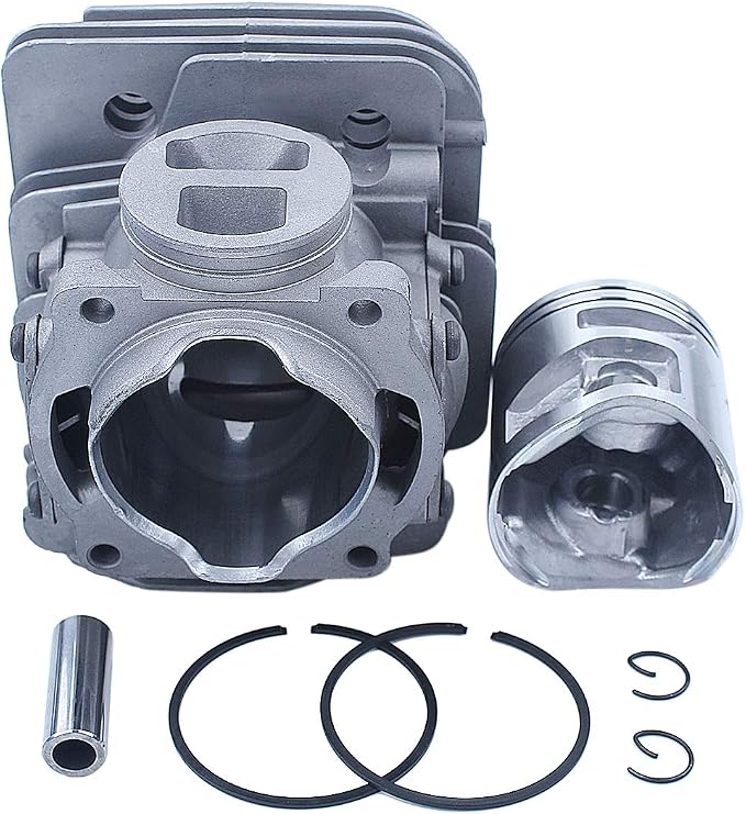 50MM Cylinder Piston Rings Kit For Husqvarna 372XP AND 365 X-TORQ Chainsaw Parts, 50MM Piston, Cylinder, 2X Piston Rings, 2XPiston Pin Clips, Piston Pin.