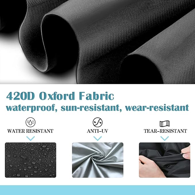 Papasan Chair Cover Waterproof,(for 47in Outdoor Papasan Chairs Covers Black) Zipper Design, Easy to Put On and Take Off, Dust Resistant Patio Furniture Seat Covers