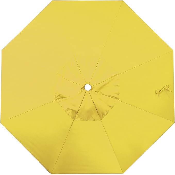 California Umbrella Replacement Canopy Cover in Lemon Olefin Umbrella, 7.5' Round