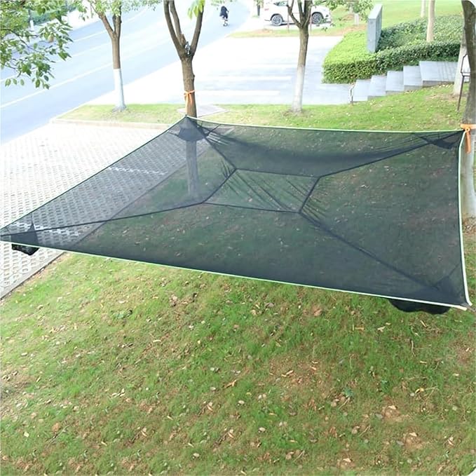 Camping Hammock, Multi Person Tree Hammock with 4 Ratchet Tie Down Straps & Net Pocket