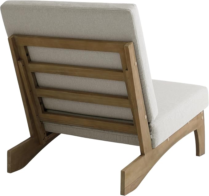 Pia Ricoo Patio Chairs Set of 2, Heavy Duty Wood Patio Furniture Set with Thick Cushions, Bistro Set All-Weather Outdoor Chairs for Balcony, Deck, Poolside, Porch - Light Camel