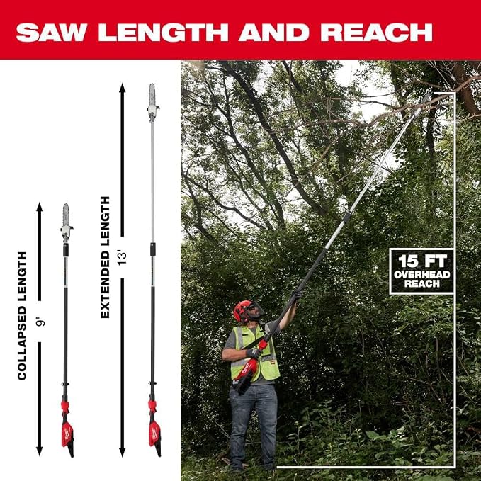 A For M18 FUEL Telescoping Pole Saw Kit + TPT Premium cart tecforeman