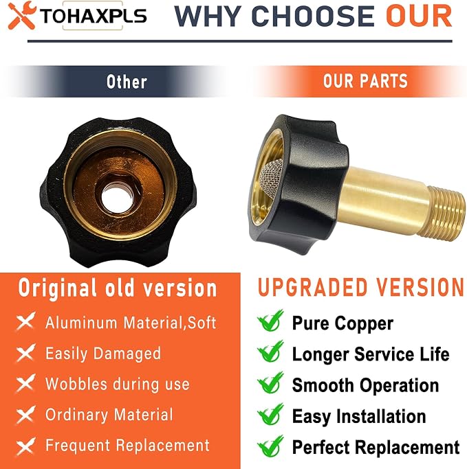 7110166 Pressure Washer Pumps Water Inlet Replacement Fitting Compatible with Simpson Pressure Washer Pumps Models 510020, 520004, 520006