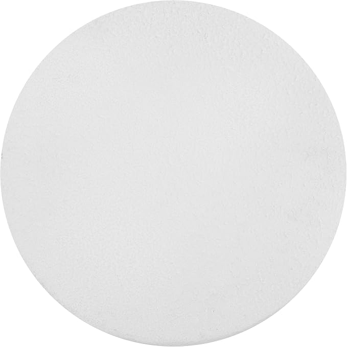 JONATHAN Y Brady Indoor/Outdoor Accent Table & Garden Stool, Minimalist Geometric Weather Resistant Sculptural Side Table for Patio, 17.75" x 16.25", White Frosted TBL1109B