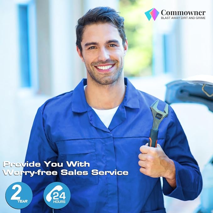 Pressure Washer 4800PSI, Power Washer with with 33ft Pressure Hose, 4 Nozzle and Foam Cannon, Powerwashers for Home, Cars, Patio, Blue
