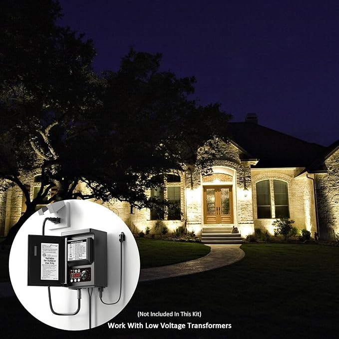 Malibu LED Floodlight Low Voltage Landscape Lighting Outdoor Spotlight for Walls Trees Flags Decorative Light, 6 Watt 12V AC for Garden Lawn Use