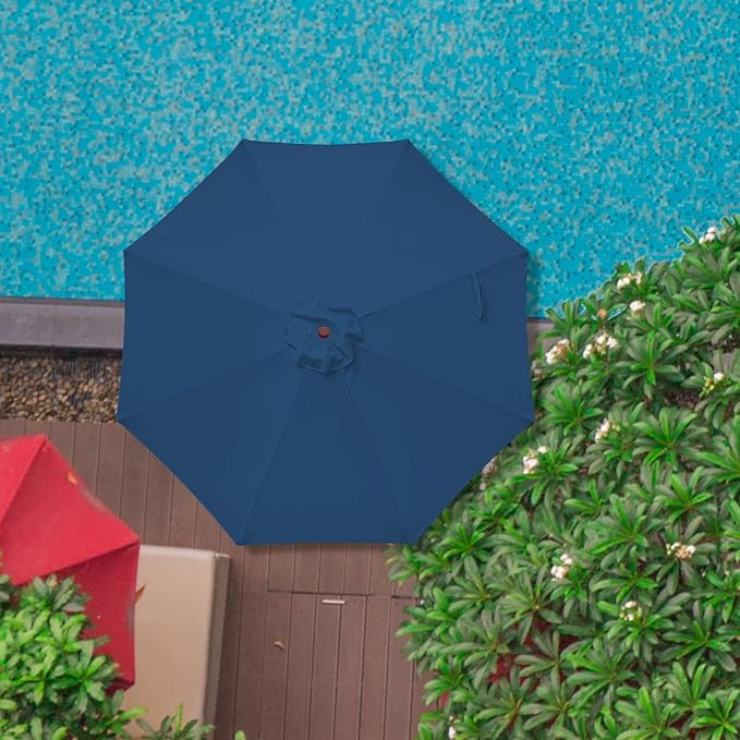 Patio Umbrella Replacement Canopy Only,Outdoor Table Market Yard Umbrella Top for Outdoor Umbrella Canopy