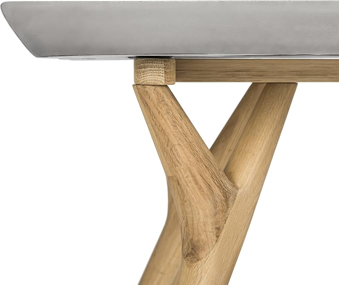 SAFAVIEH Outdoor Collection Pacey Dark Grey Indoor/Outdoor Modern Concrete 16.54" Coffee Table