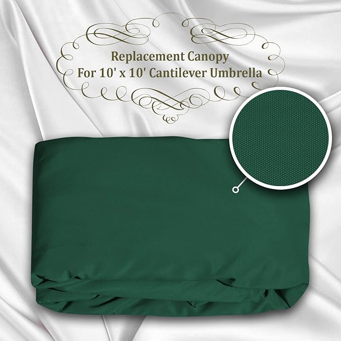 BenefitUSA Outdoor Canopy Top Cover Only Replacement Canopy for 10'x10' ROME Cantilever Patio Umbrella (Canopy Only)