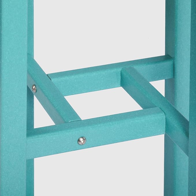 WestinTrends Malibu 42" Counter Height Round Outdoor Patio Bistro Bar Table, Turquoise