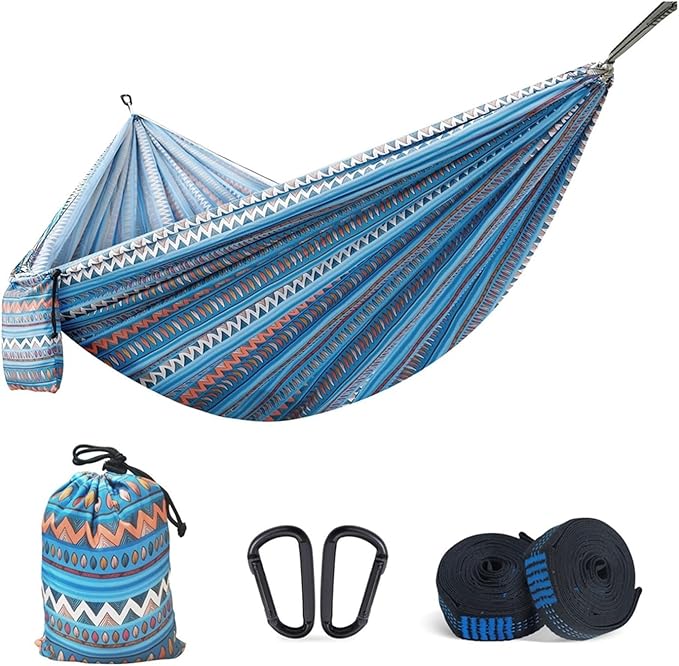 Portable Outdoor Garden Hammocks Double Travel Camping Sleeping Hanging Hammock Swing Nature Hike(Style B)