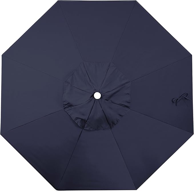 California Umbrella Replacement Canopy Cover in Pacifica Navy Blue Umbrella, 9' Round