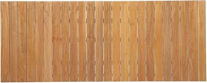 Modway Dorset Teak Wood Outdoor Patio 98.5" Dining Table in Natural
