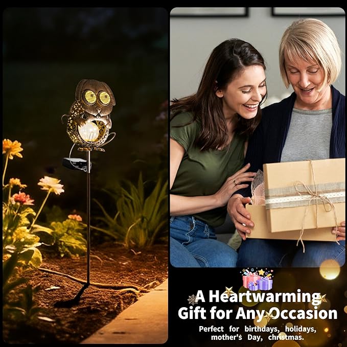 SRNPMIU Solar Lights Outdoor Decor, Solar Dog Yard Decorations Outdoor, Garden Decorative, IP65 Waterproof, Gifts for Women Mom, for Yard Patio Lawn Pathway Landscape