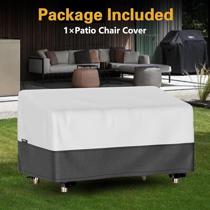 EVRBUL 2- Seater Patio Bench Cover Heavy Duty 420D Patio Loveseat Cover Outdoor Waterproof Sunproof Windproof Sofa Couch Cover with Air Vents 58" Lx32" Wx31" H