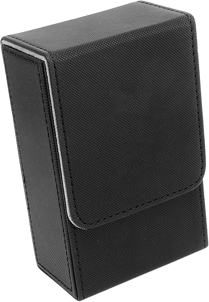 Haofy PU Leather Tarot Storage Box Sun Moon Design Large Size Felt Lined Holds 95+ Cards for Universal Standard Tarot Cards (Black)