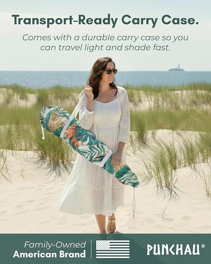 6 Ft Fringe Patio Umbrella - Outdoor Umbrella for Patio, Pool, Table, Garden, Deck, Beach, and Outdoors - Fashionable Boho Vintage Tassels & Wood Print - Push Button Tilt Pole