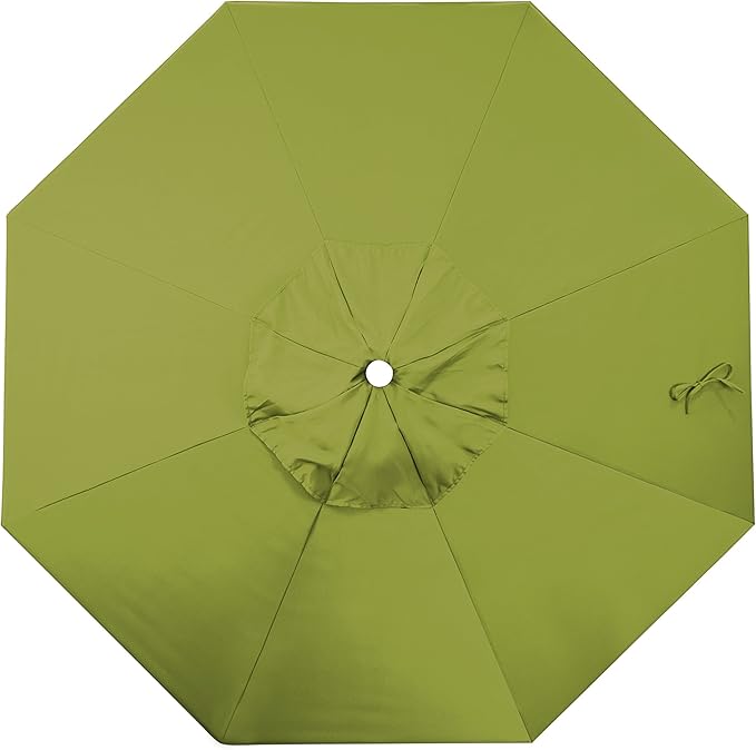 California Umbrella Replacement Canopy Cover in Kiwi Olefin Umbrella, 9' Round