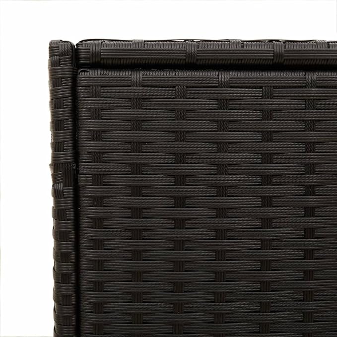 Gecheer Outdoor Storage Box, Water-Resistant Deck Box with Wheels, 74.8-Gallon Capacity, PE Rattan Material for Patio, Garden, and Garage Storage