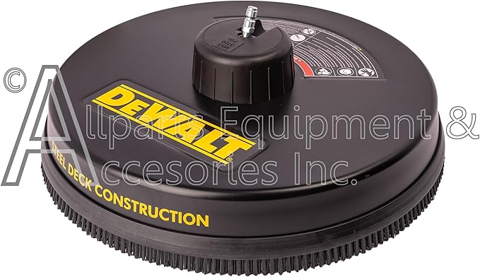 DXPA37SC Compatible with DeWALT 18" Surface Cleaner 1/4" Quick Connect Fitting for Cold Water Pressure Washers Rated up to 3700 PSI