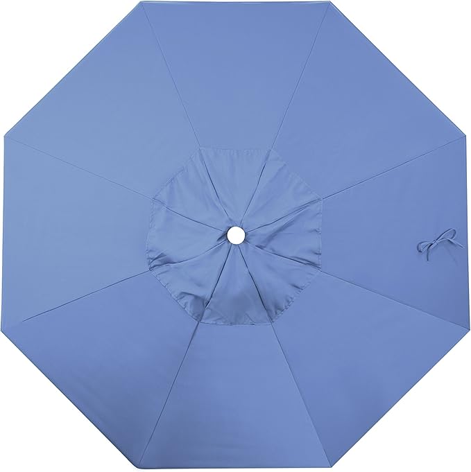 California Umbrella Replacement Canopy Cover in Forest Blue Olefin Umbrella, 7.5' Round