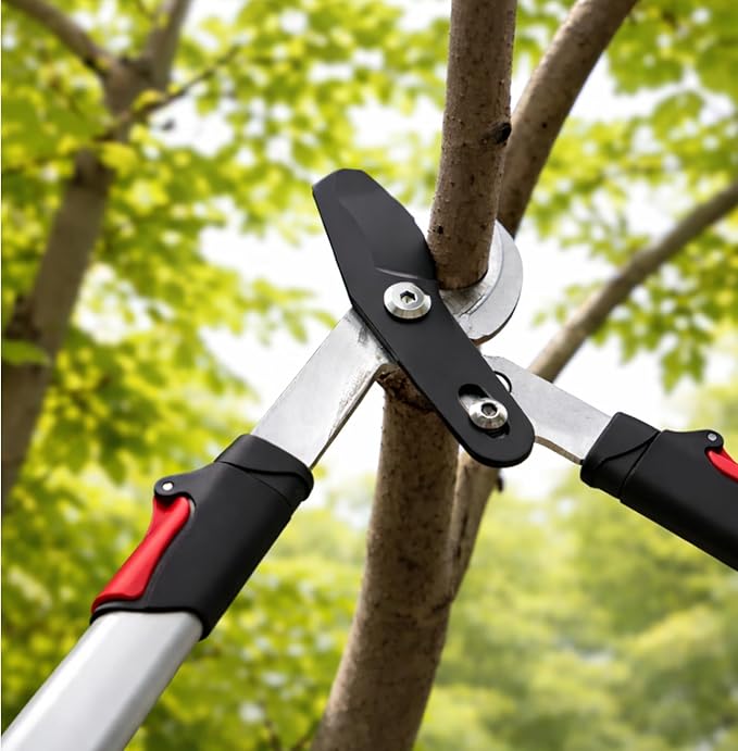 Heavy Duty Hand Loppers Pruning Shears for Gardening (Red)
