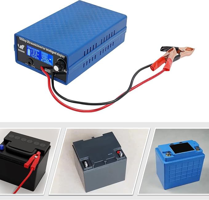 Ultrasonic Inverter, 1050NP Ultrasonic Inverter with LED Display, 1500V 2000W Fishing Shocker for Both Camp or Boat Use