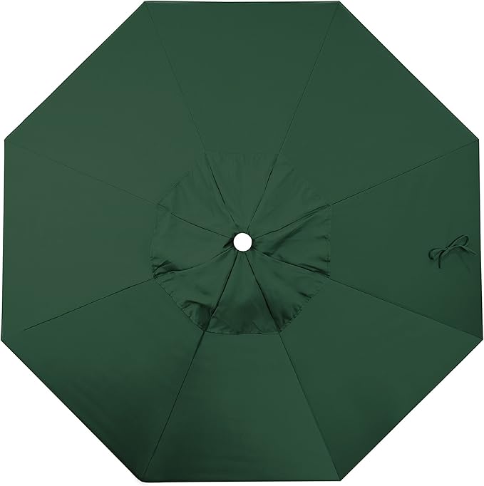 California Umbrella Replacement Canopy Cover in Pacifica Hunter Green Umbrella, 7.5' Round