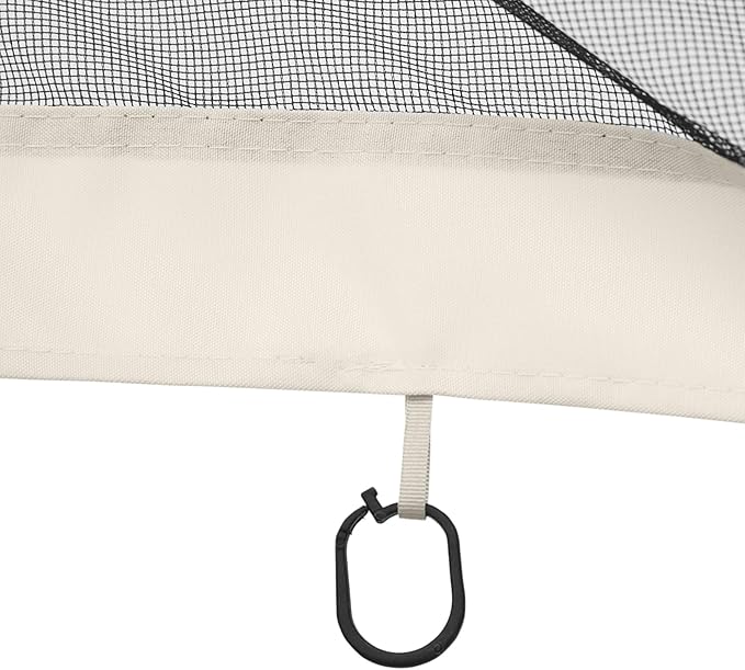 Outsunny 10' x 12' Universal Replacement Mesh Sidewall Netting for Patio Gazebos and Canopy Tents with Zippers, Sidewall Only, White