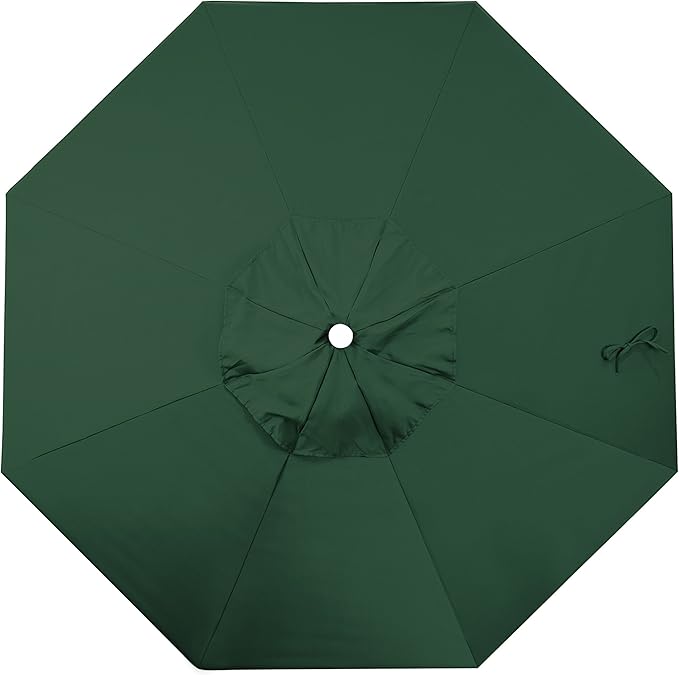California Umbrella Replacement Canopy Cover in Pacifica Hunter Green Umbrella, 9' Round