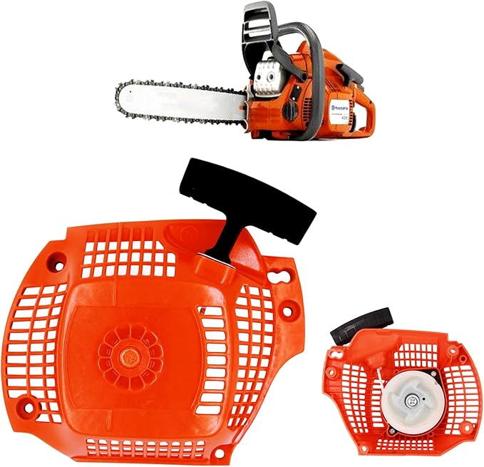 Recoil Rewind Pull Starter Assembly 504597002 for Husqvarna 135 140 435 435E 440 440E Chainsaws