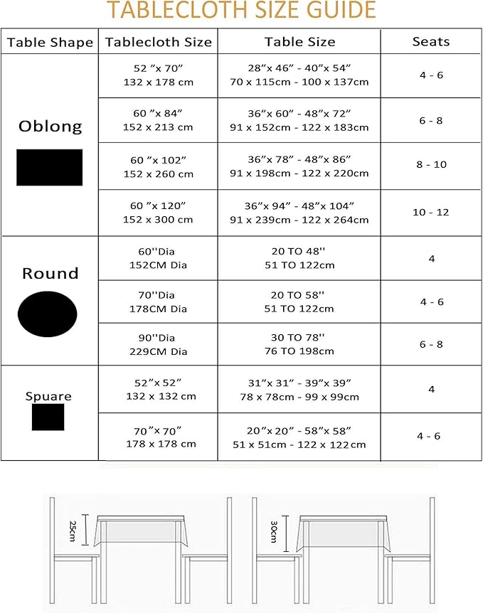 Outdoor Tablecloth Wrinkle-Free Stain Resistant Waterproof Polyester Fabric Table Cover with Zipper Umbrella Hole for Picnic/Party/Dinner/Patio Garden(70inch Round,Zippered,Denim Blue)