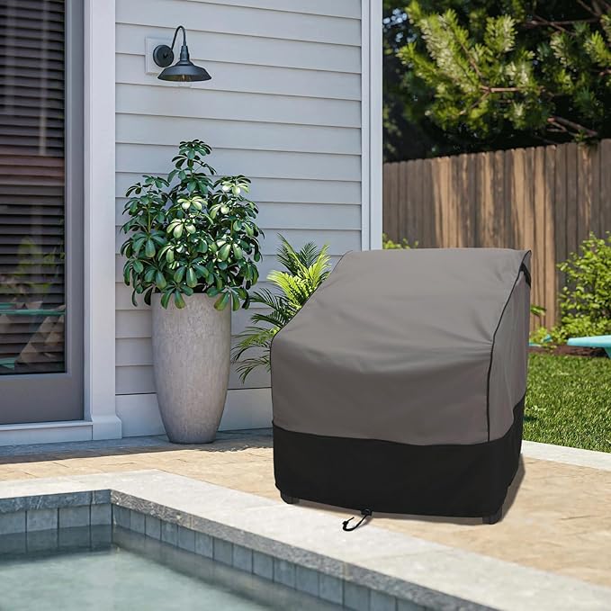 FORSPARK Patio Furniture Covers Waterproof, Heavy Duty Lawn Chair Covers 2 packs Fits up to 32 W x 37 D x 36 H Inches
