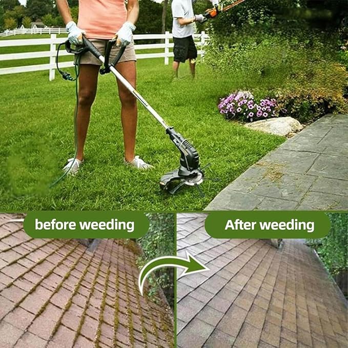 Gas Trimmer Head, Universal Steel Wire Trimmer Head 7" 8" 9" Heavy-Duty Gas Weed Eater Blade, 1" Arbor Replacement for Stihl,Husqvarna,Echo,Ryobi,Toro,Installation Kit Included (8")